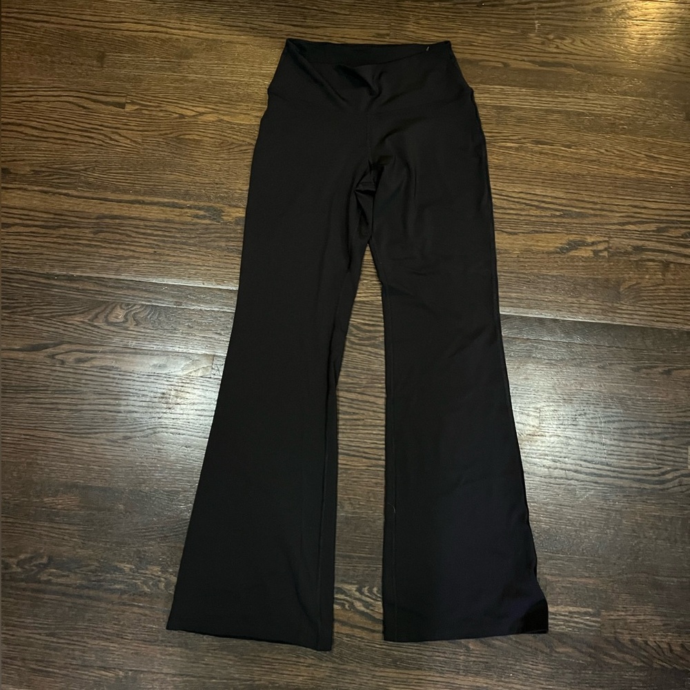 Black flare leggings